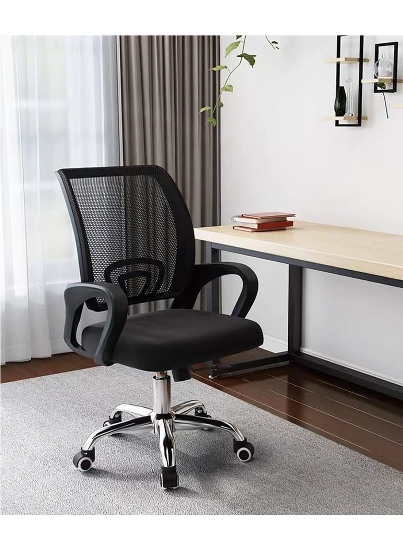 POWER Adjustable office chair with a mesh seat and black metal base. - Image 1